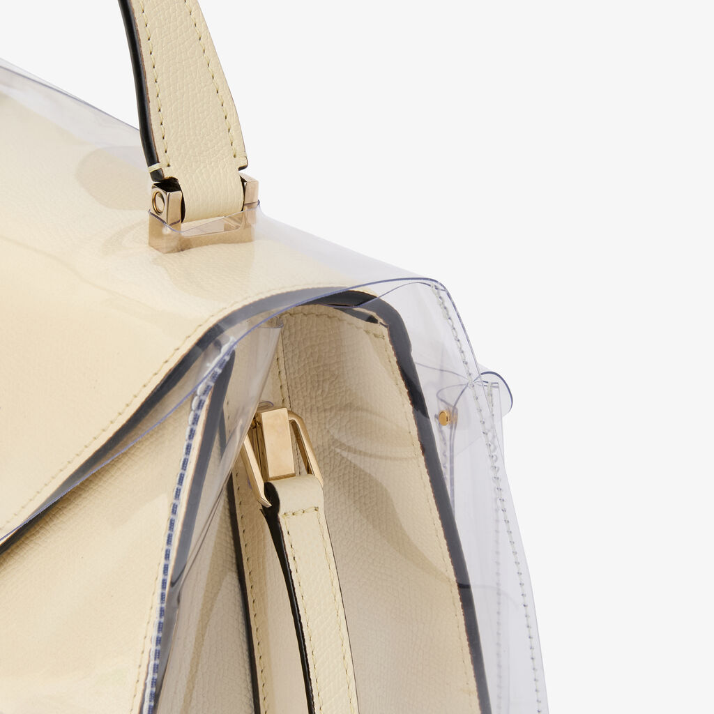 Raincoat with Pocket Iside Medium - Transparent - Recyclable Ecoline Sheer - Valextra - 3