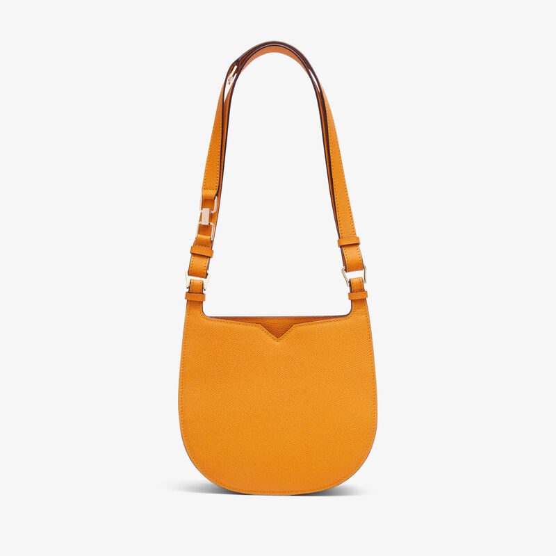 Hobo Weekend Mini Bag - Saffron Yellow - Millepunte calf leather - Valextra - 1