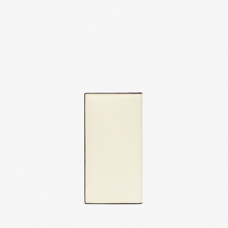 Vertical Wallet 12Cc - Pergamena White - Millepunte calf leather - Valextra - 3