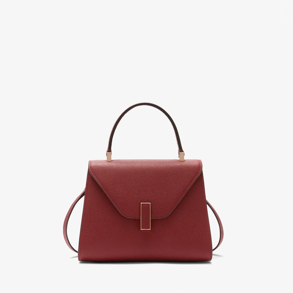 Borsa a Mano Iside Mini - Rosso Marasca - Vitello VS - Valextra - 1