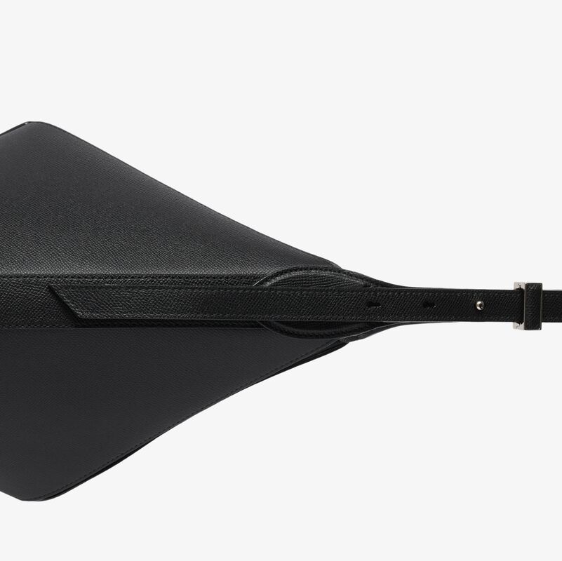 ViVi Hobo Medium Bag - Black - Millepunte Soft calf leather - Valextra - 6