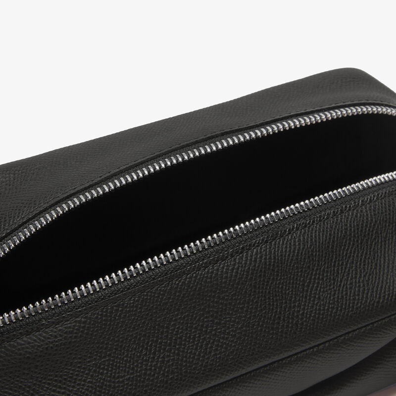Origami Mini Pouch - Black - Millepunte Soft calf leather - Valextra - 3