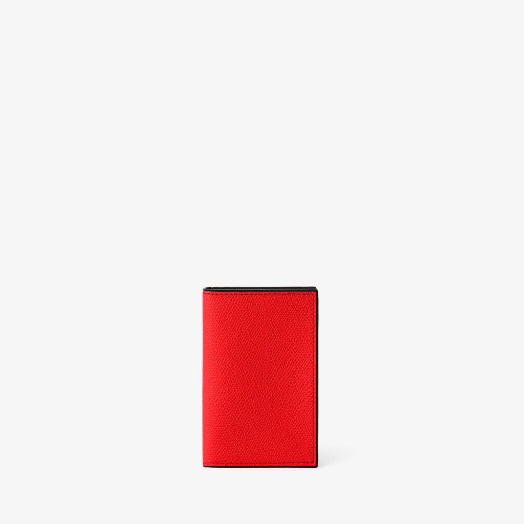 Card Case Onda - Crimson Red - Vitello VS - Valextra - 1