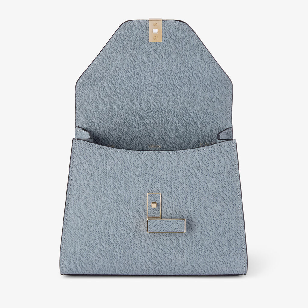 Iside Top Handle Mini Bag - Niagara Blue - Millepunte calf leather - Valextra - 6