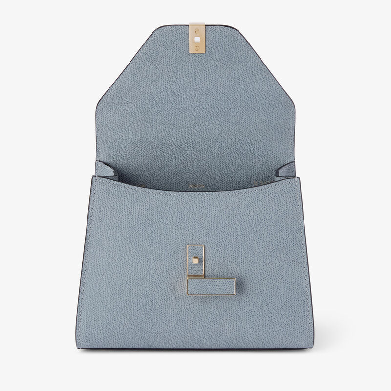 Iside Top Handle Mini Bag - Niagara Blue - Millepunte calf leather - Valextra - 6
