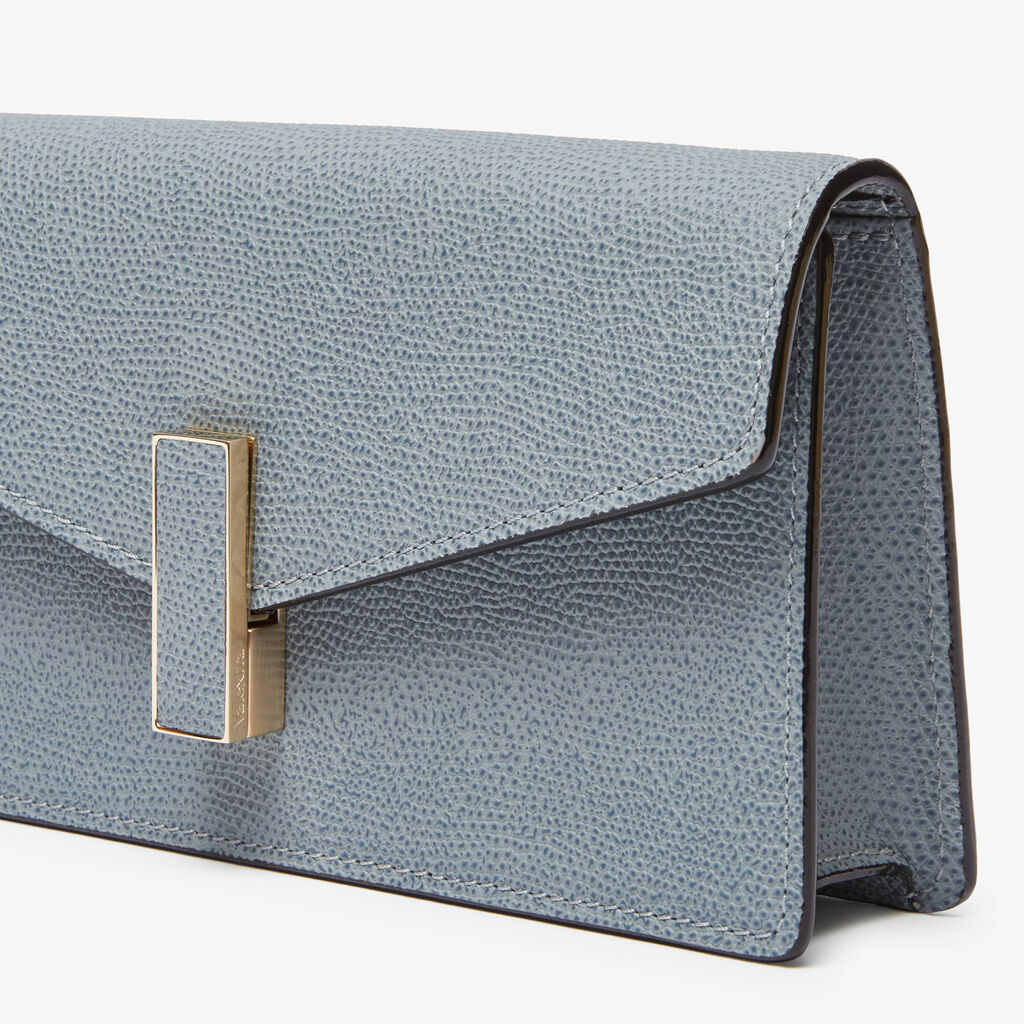 Iside clutch bag - Niagara Blue - Vitello VS - Valextra - 4