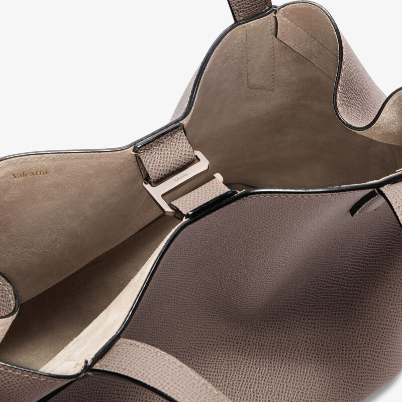 Gio Two Handles Bag - Sahara Brown - Millepunte Soft calf leather - Valextra - 3
