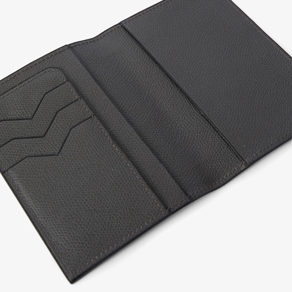 Passport Holder 3CC - Smokey Grey - Vitello VS - Valextra - 2