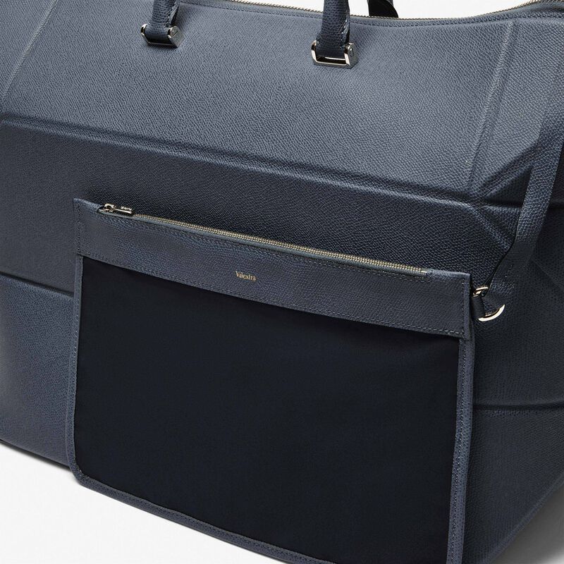 Polyhedral Travel Bag - Avio Blue - Millepunte calf leather - Valextra - 6
