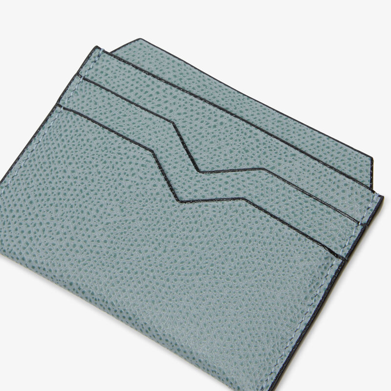4CC Card Case - Smokey Blue - Millepunte calf leather - Valextra - 3