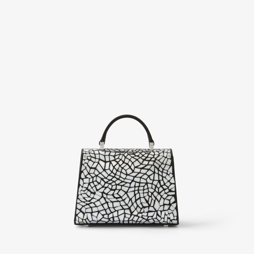 Borsa a Tracolla Iside Mosaic Micro - - Raso Ricamo Specchi - Valextra - 5
