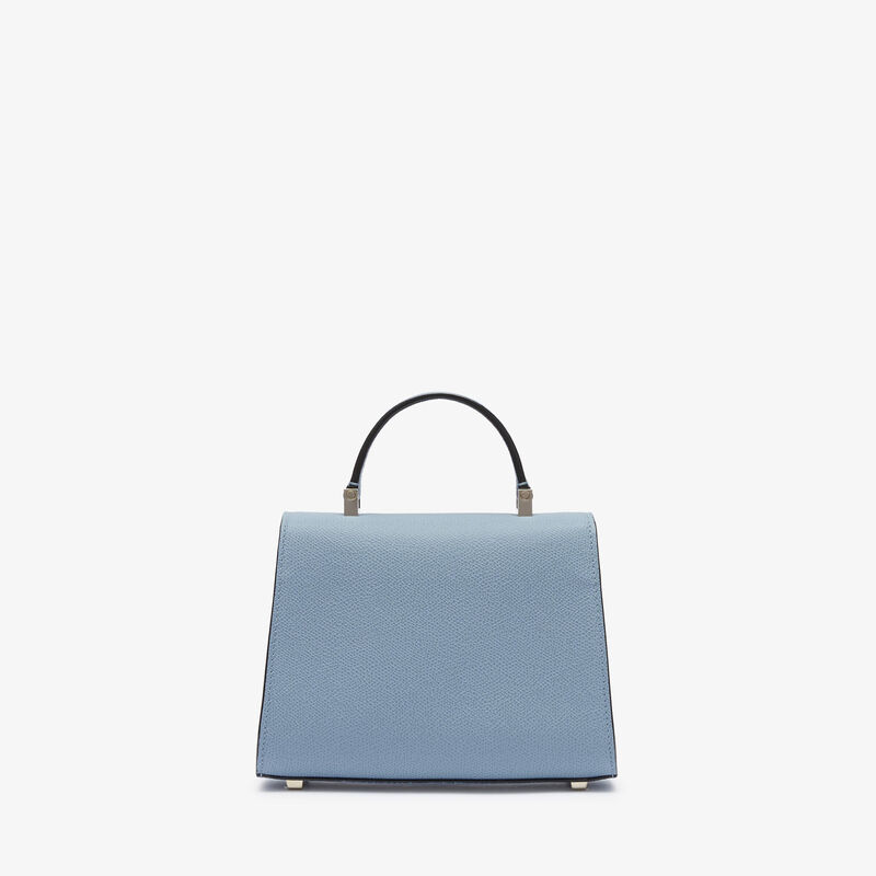 Iside crossbody micro bag - Shirt Blue - Millepunte calf leather - Valextra - 6
