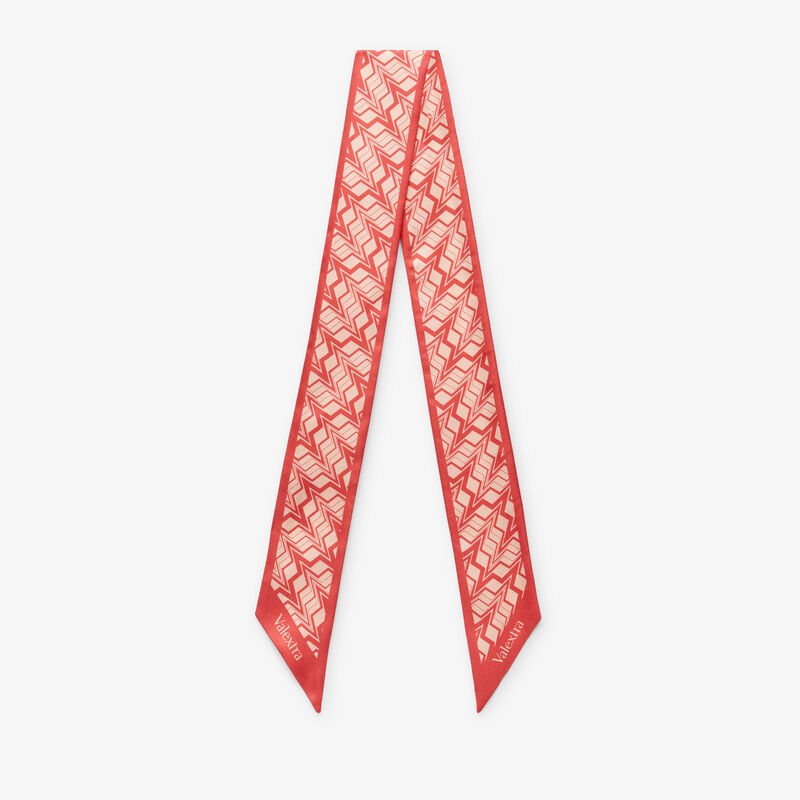 Silk Band Abstract - Tango Pink/Peony Pink - Silk - Valextra - 1