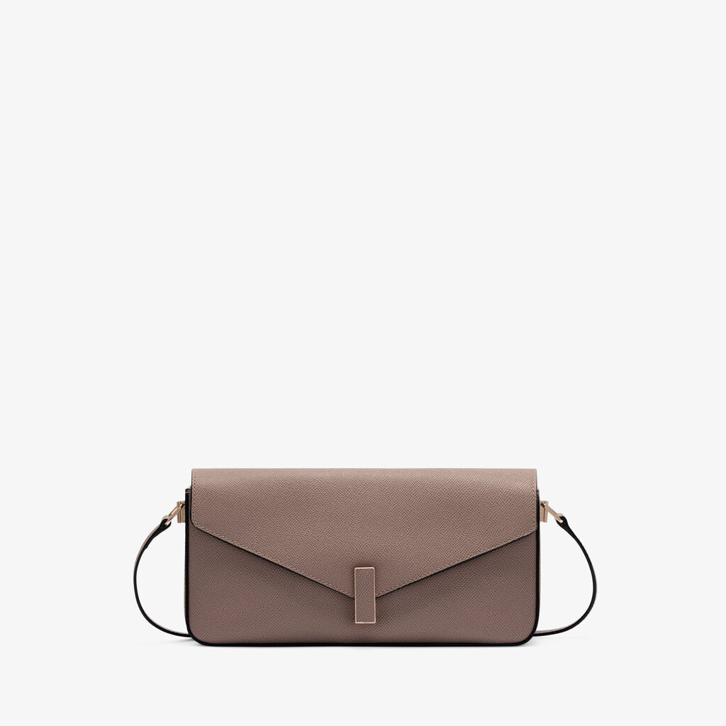 Iside Shoulder Bag - Sahara Brown - Millepunte Soft calf leather - Valextra - 1