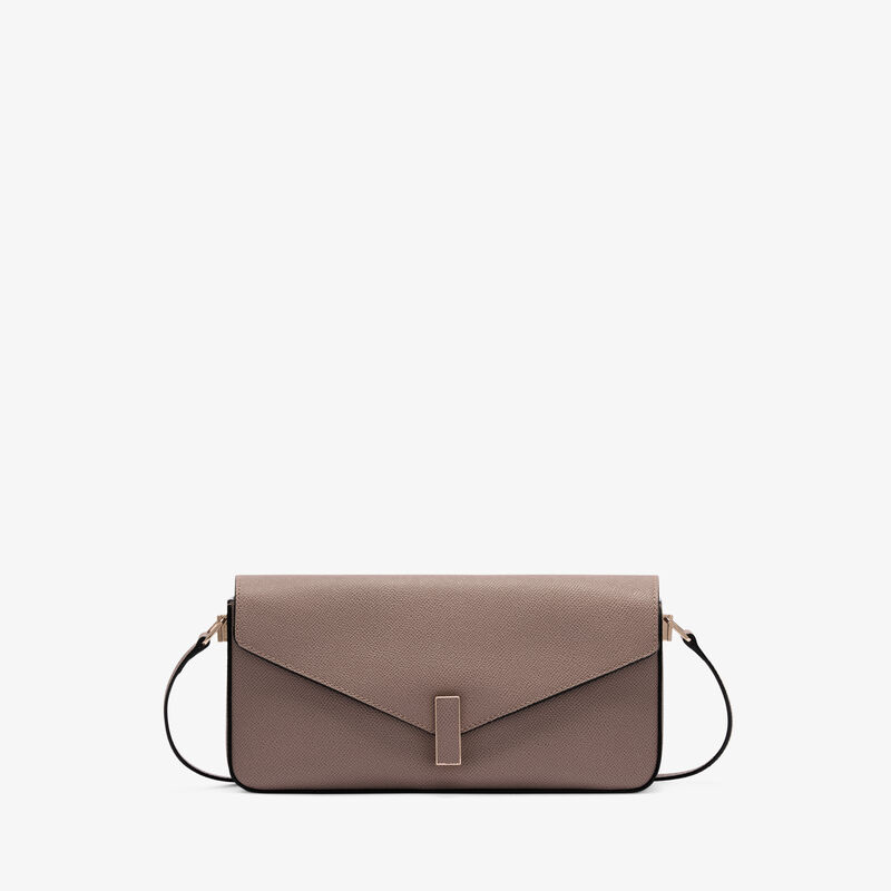 Iside Shoulder Bag - Sahara Brown - Millepunte Soft calf leather - Valextra - 1