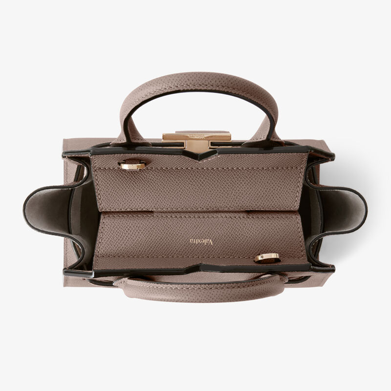 Milano Crossbody Micro Bag - Sahara Brown - Millepunte Soft calf leather - Valextra - 8