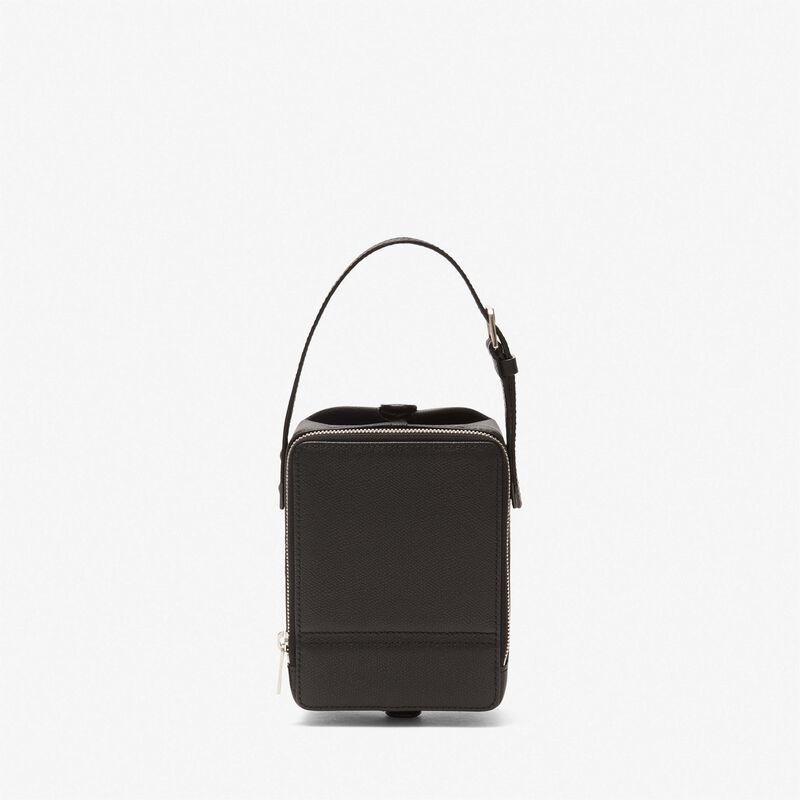 Tric Trac Bag - Black - Millepunte calf leather - Valextra - 7