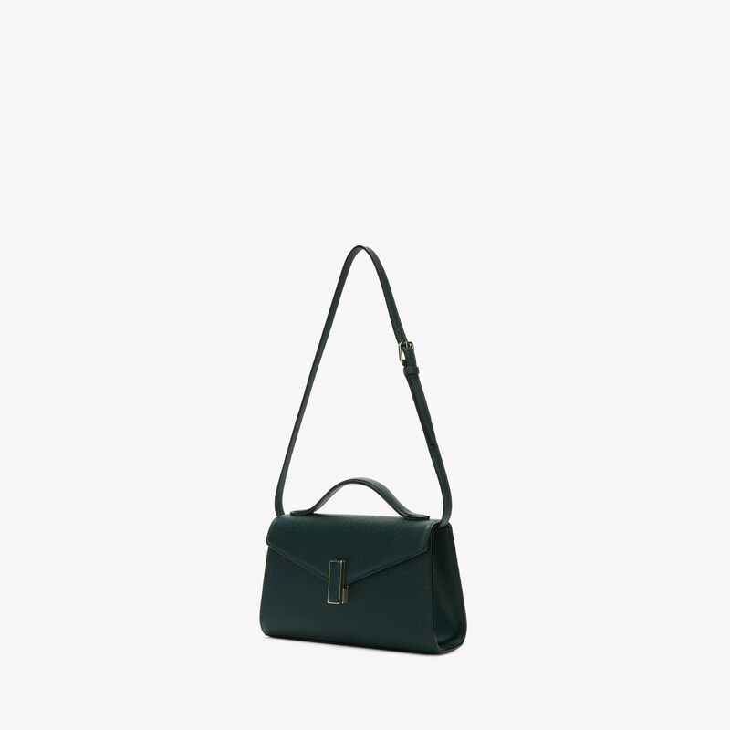Iside T&igrave;n Top Handle Bag - Valextra Green - Millepunte calf leather - Valextra - 6