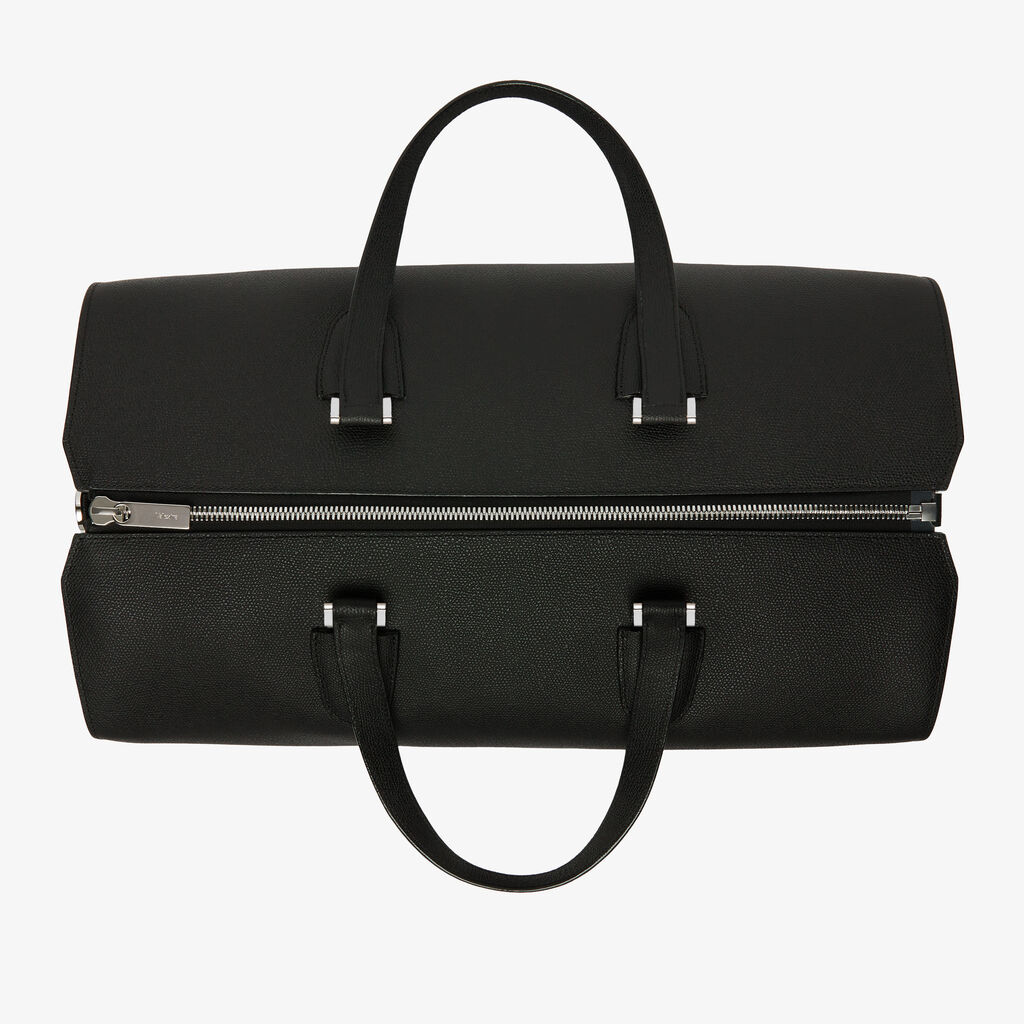 Babila Boston Travel Bag - Black - Vitello VS - Valextra - 6