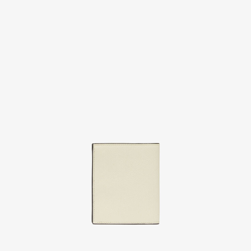 Compact Wallet 3 CC with Coin Purse - Pergamena White - Millepunte calf leather - Valextra - 3