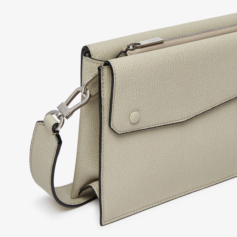 Pocket Crossbody Bag - Linen Grey - Millepunte calf leather - Valextra - 3