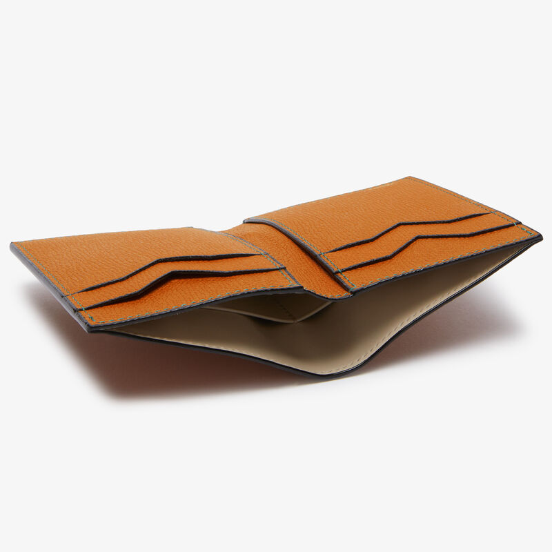 Portafoglio Bifold 4CC - Marrone Avana - Pelle di vitello Millepunte - Valextra - 3
