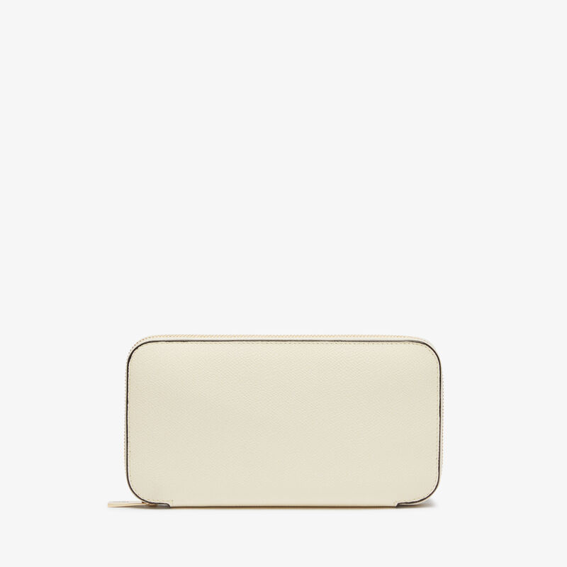 Zip Around 10 CC Wallet - Pergamena White - Millepunte calf leather - Valextra - 4