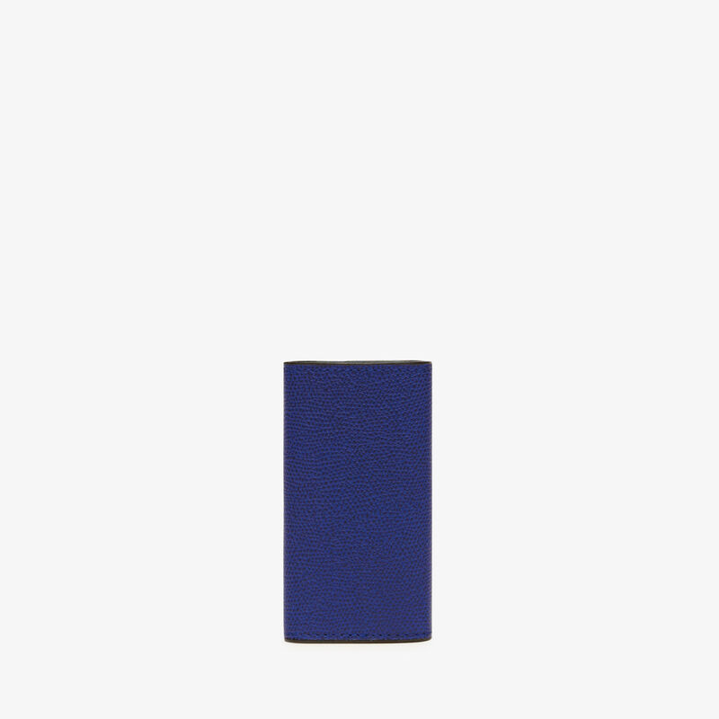 Key Holder 6 Hooks - Royal Blue - Millepunte calf leather - Valextra - 3
