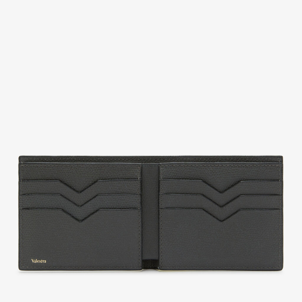 Bifold wallet 6 cc - Smokey Grey - Vitello VS - Valextra - 4
