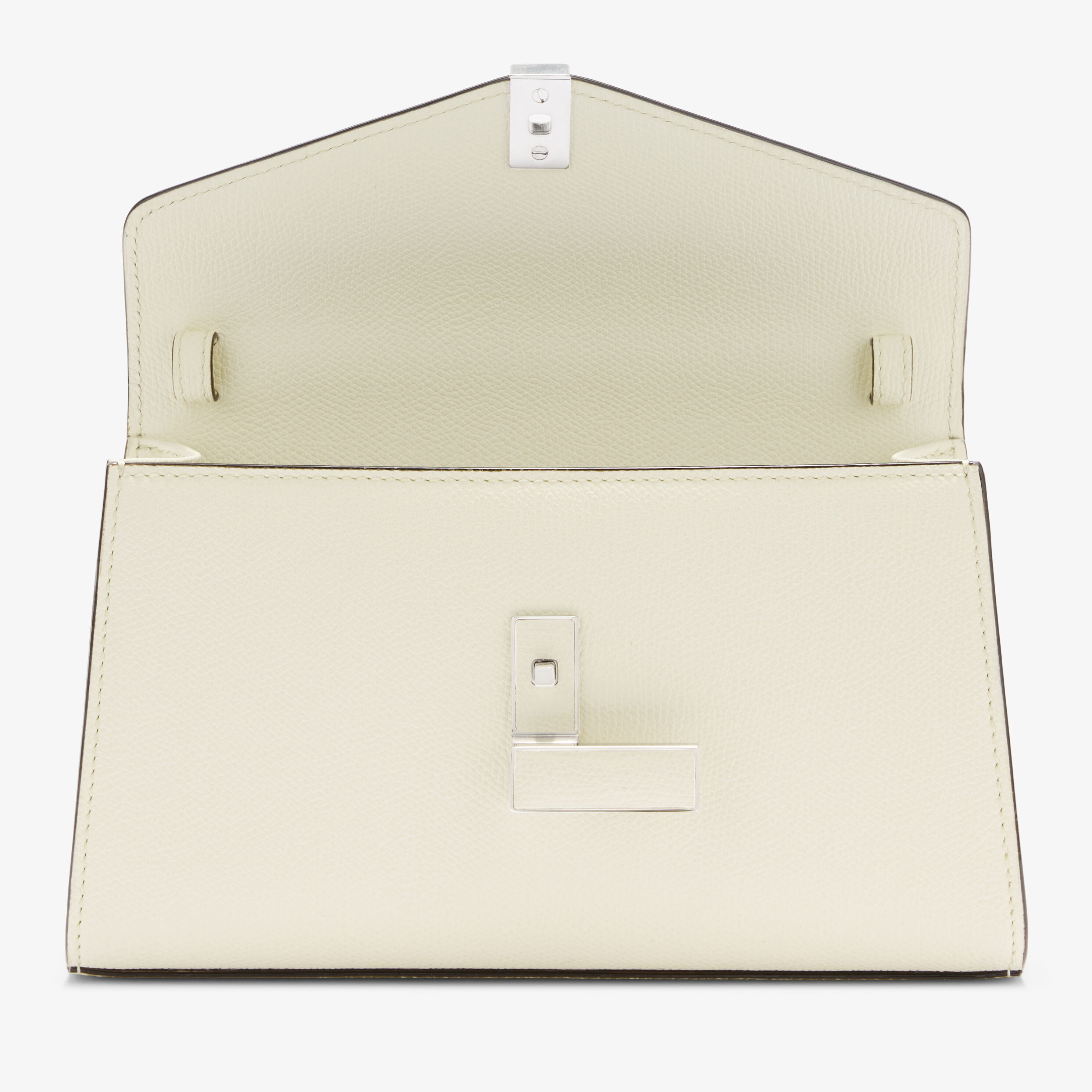 Women's White Luxury Leather Iside Tìn Top Handle Bag | Valextra