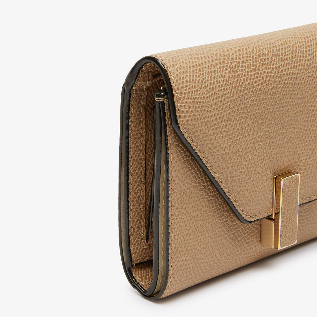 Iside Fold Wallet - Cashmere Beige - Vitello VS - Valextra - 3
