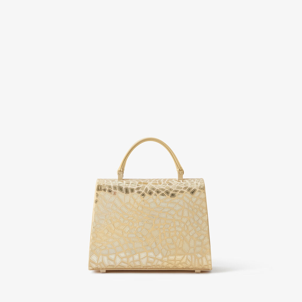 Iside Mosaic Crossbody Micro Bag -  - Raso Ricamo Specchi - Valextra - 5