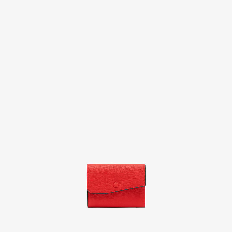 Pocket Purse 6CC - Crimson Red - Millepunte calf leather - Valextra - 1