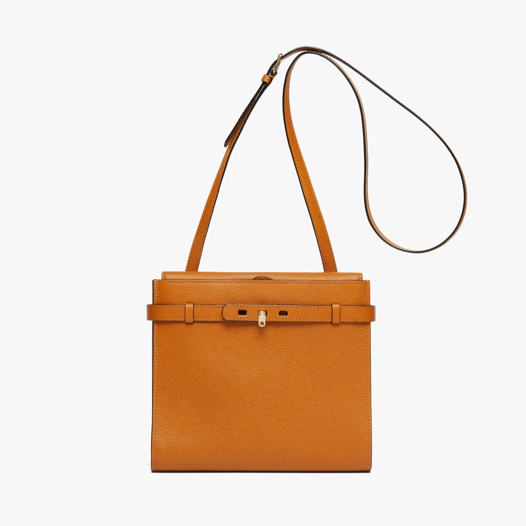 Brera B-Tracollina Crossbody bag - Havana Brown - Vitello VS - Valextra - 1