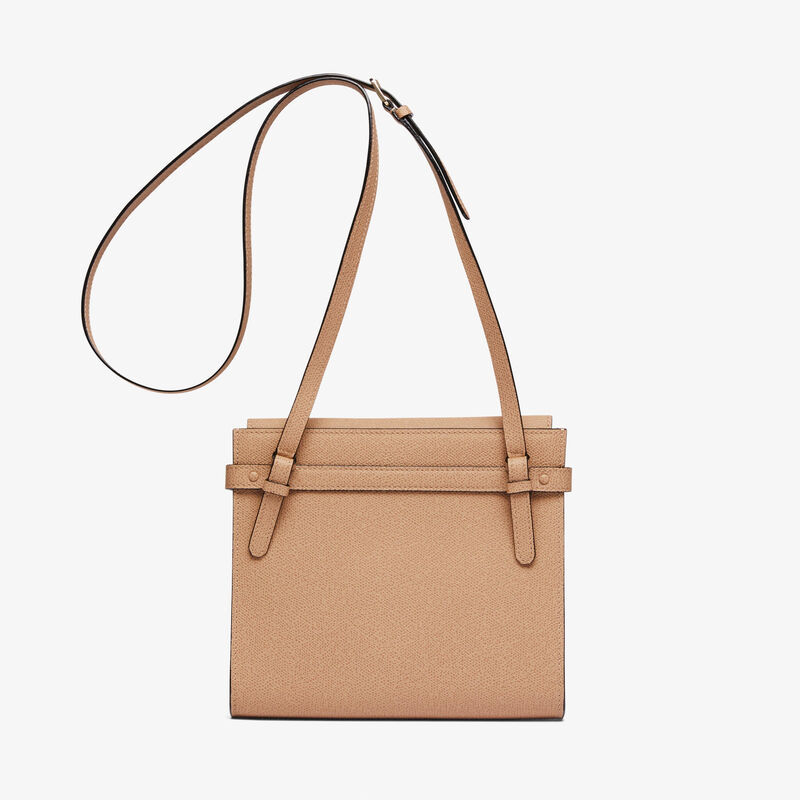 Brera B-Tracollina Crossbody bag - Cashmere Beige - Millepunte calf leather - Valextra - 6