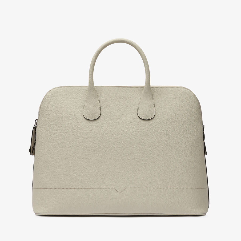 MyLogo Bowling Bag - Linen Grey - Vitello VS - Valextra - 6