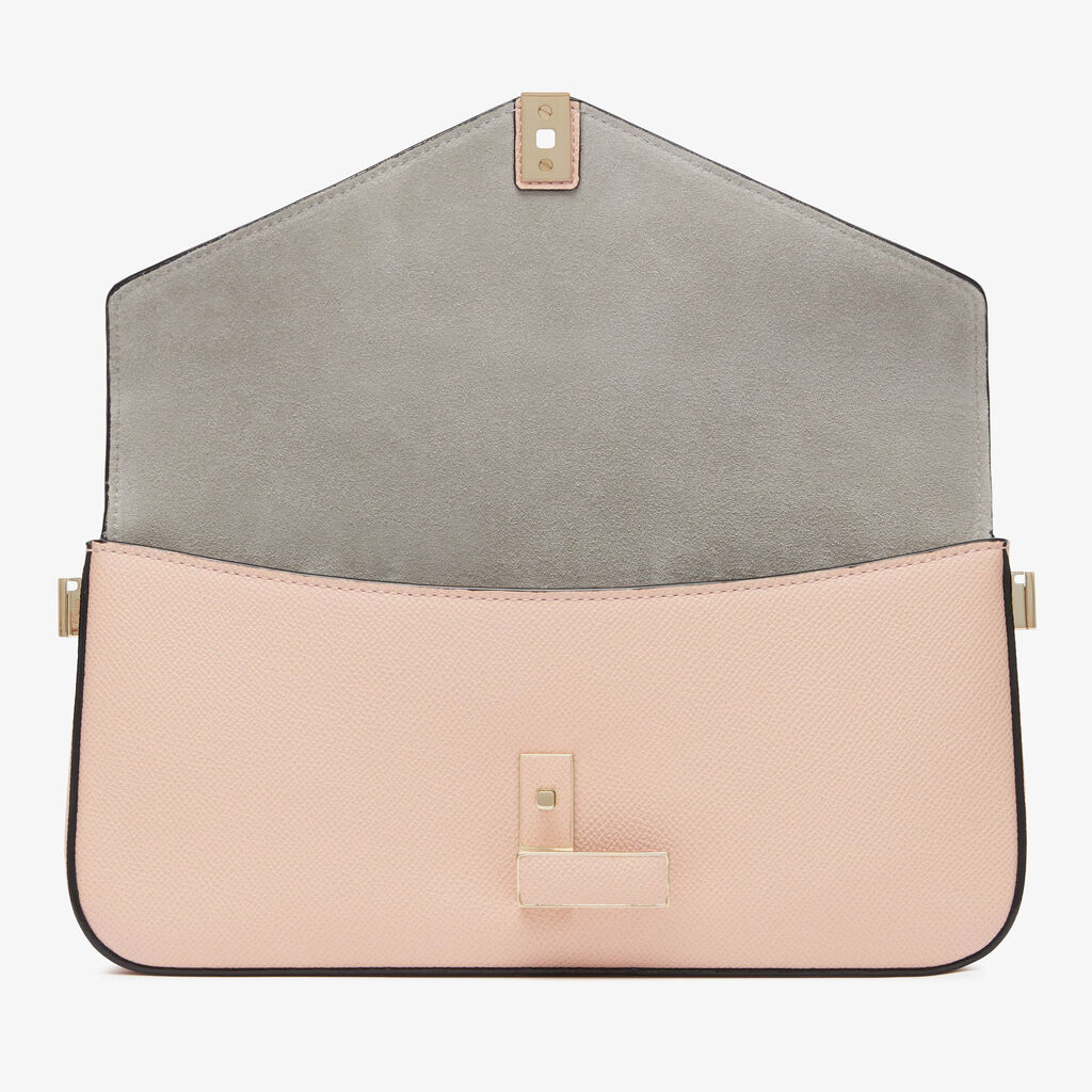 Iside Shoulder Bag - Bonne Mine Pink - Vitello Millepunte Soft - Valextra - 5