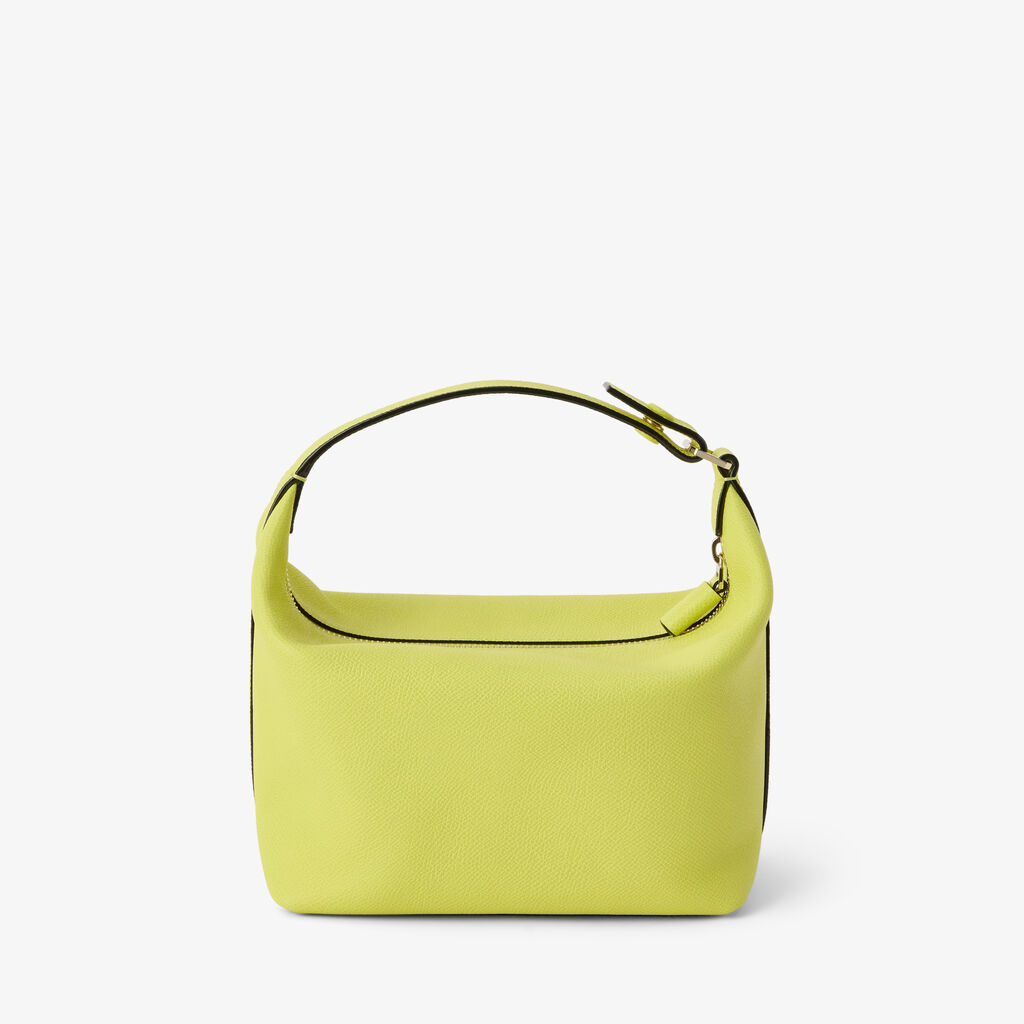 Mochi Top Handle Mini Bag - Citrine Yellow - Vitello Millepunte Soft - Valextra - 5