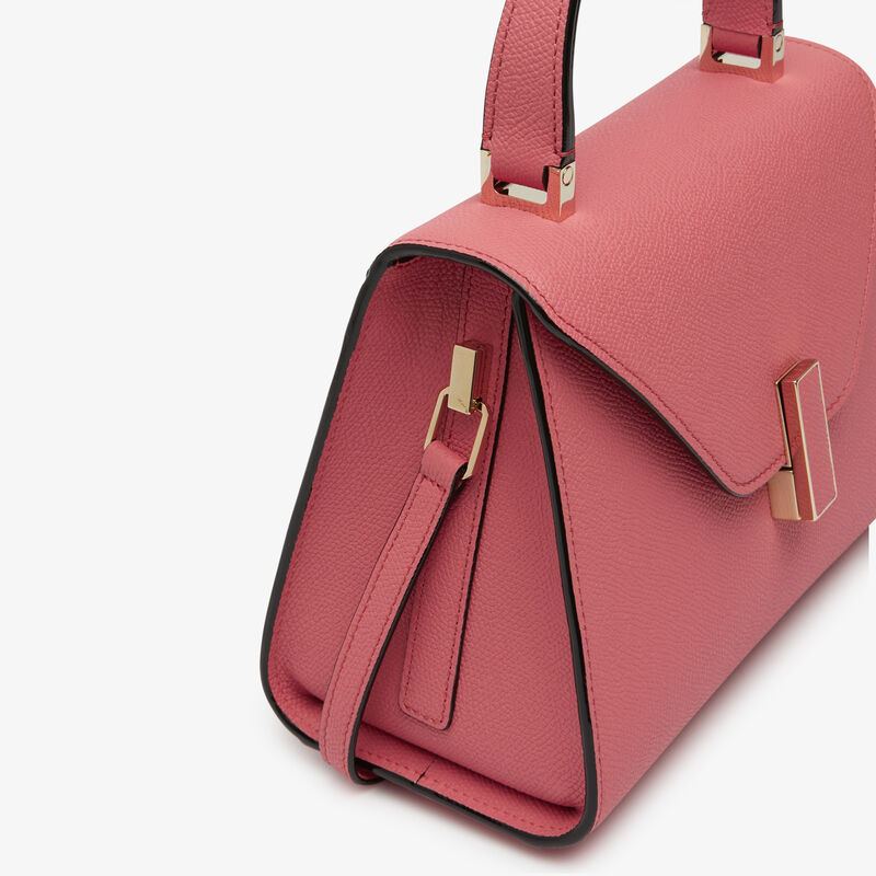 Iside Top Handle Mini Bag - Old Rose - Millepunte calf leather - Valextra - 5