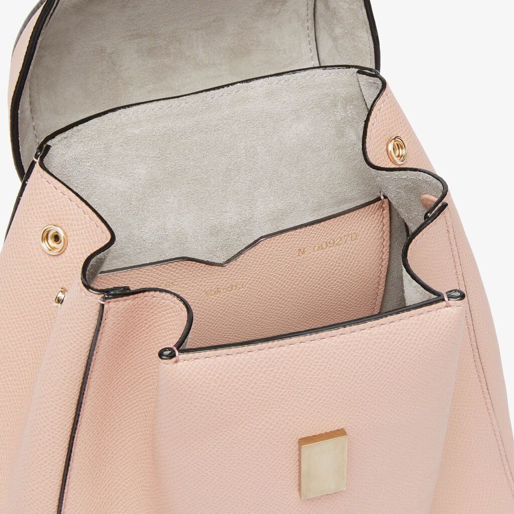 Iside Mini Backpack - Bonne Mine Pink - Vitello Millepunte Soft - Valextra - 8