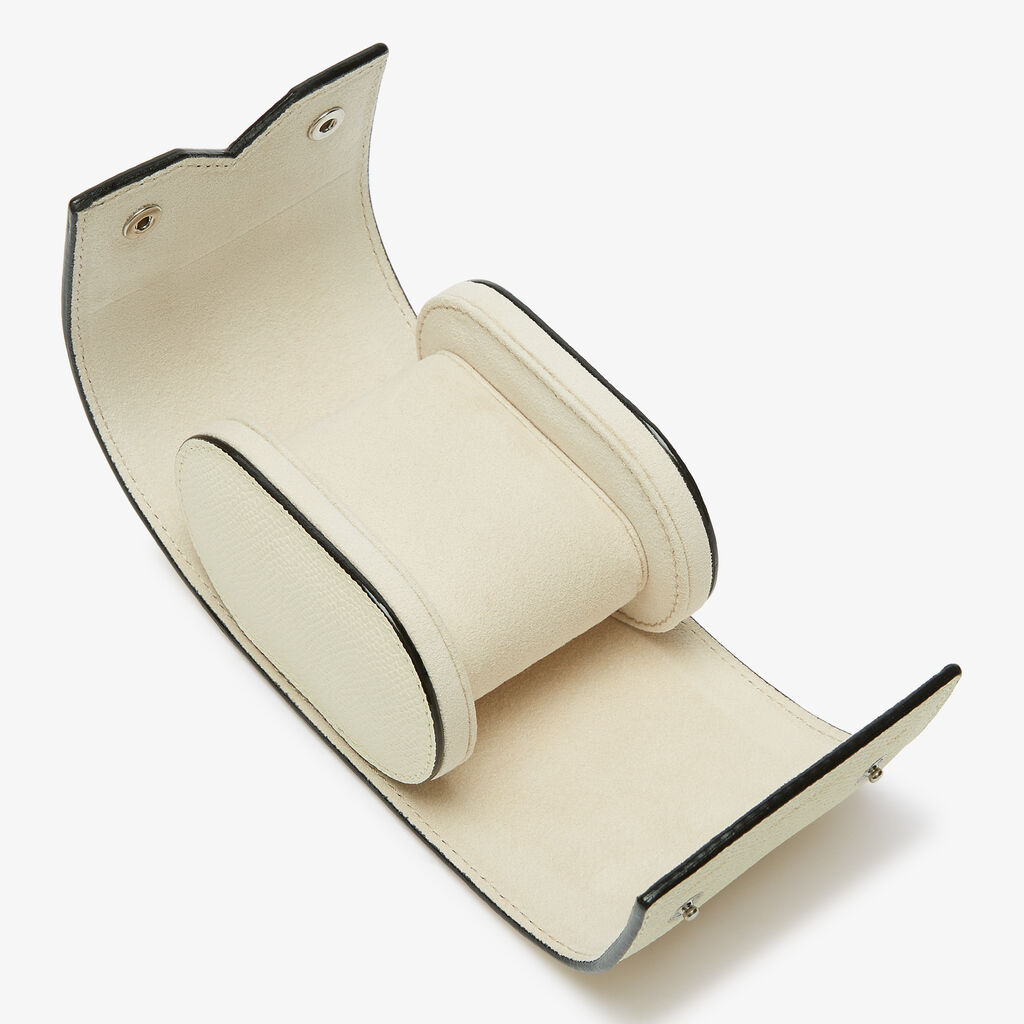 Single Watch Case - Pergamena White - Vitello VS - Valextra - 2