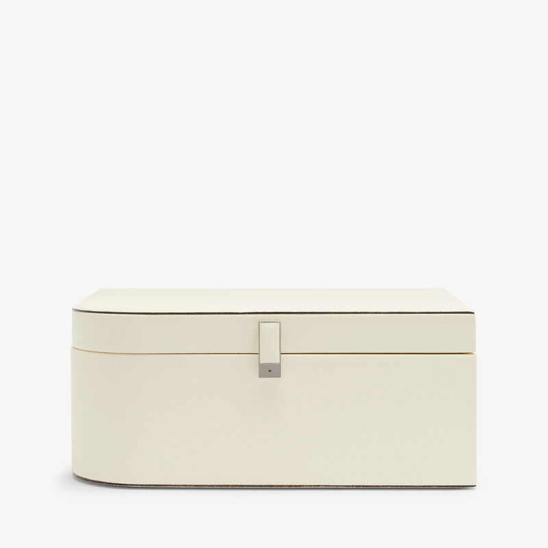 Jewerly Box Large - Pergamena White - Millepunte calf leather - Valextra - 1