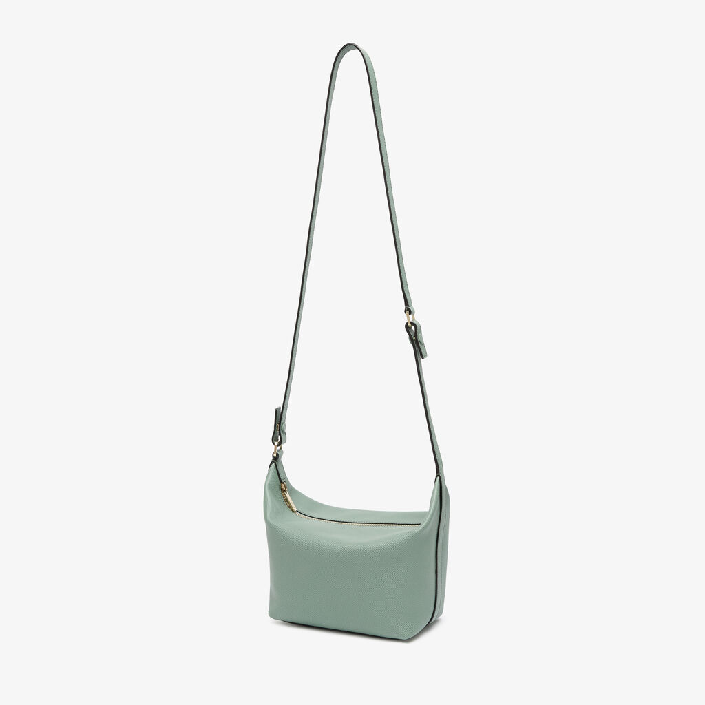 Mochi Top Handle Mini Bag - Eucalyptus Green - Vitello Millepunte Soft - Valextra - 4