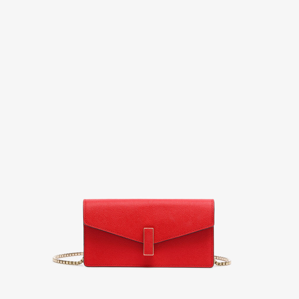 Iside Clutch - Crimson Red - Vitello VS - Valextra - 1