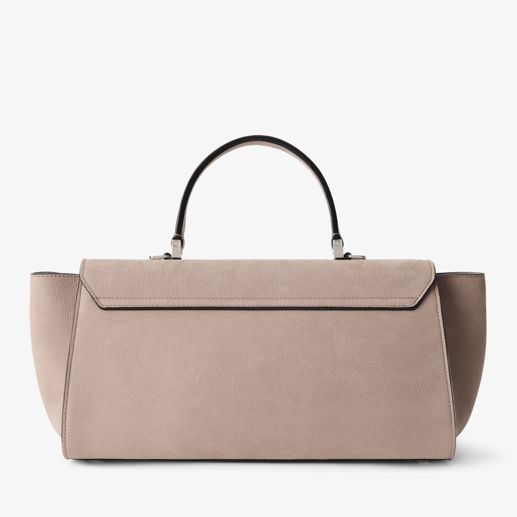 Iside Editor Senso Top Handle Medium Bag - Nude Pink - Vitello Millepunte Nabuk - Valextra - 5