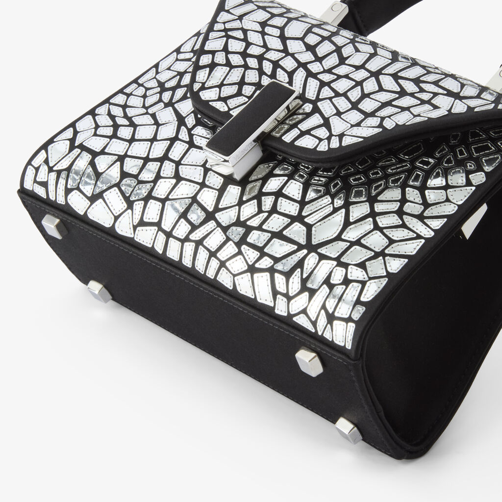Borsa a Tracolla Iside Mosaic Micro - - Raso Ricamo Specchi - Valextra - 4