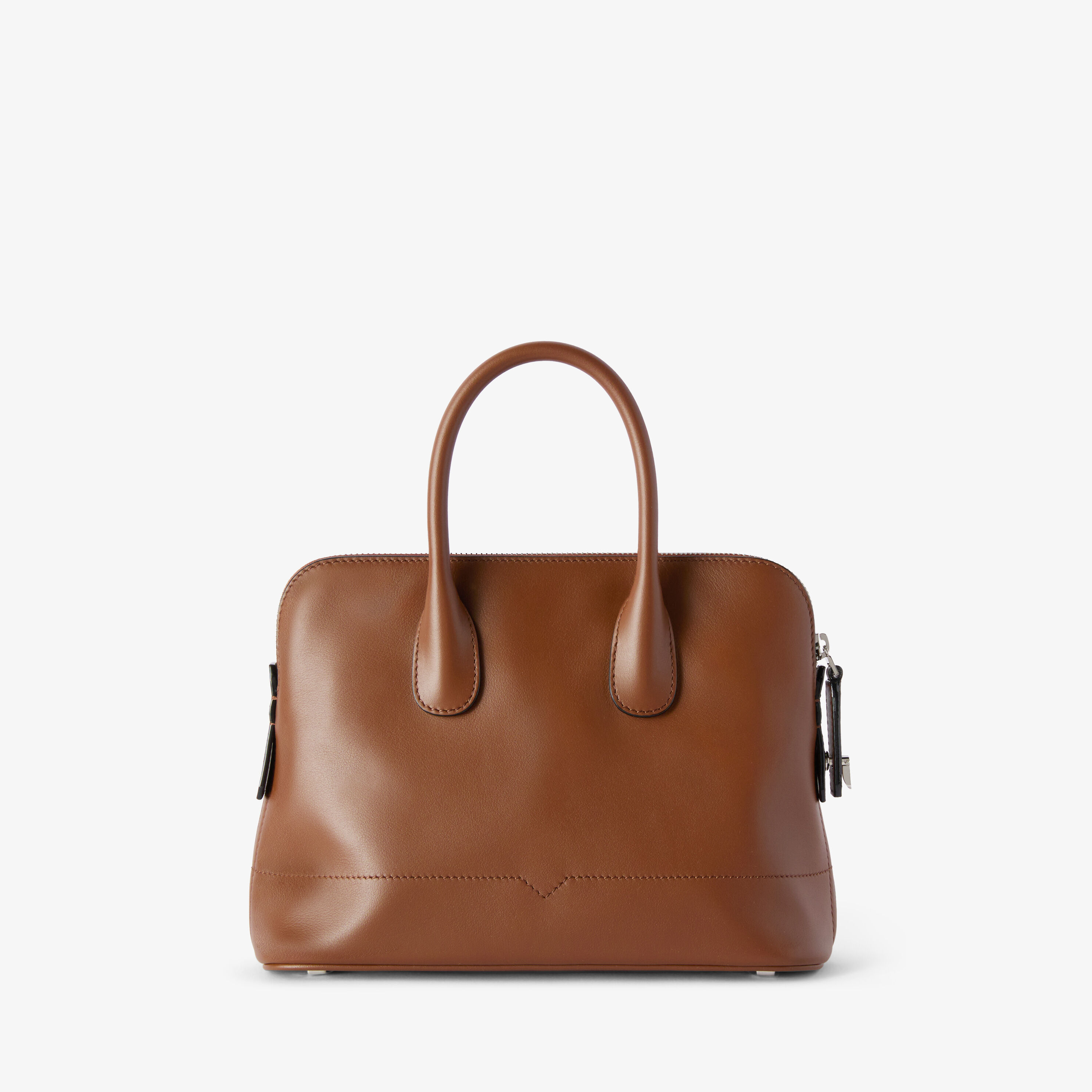 Women's Brown Luxury Leather Bowling Mini Bag | Valextra My Logo