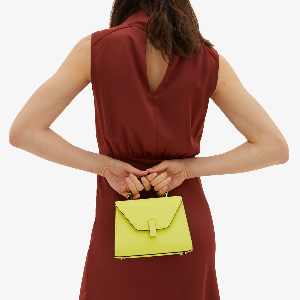 Iside Crossbody Micro Bag - Citrine Yellow - Vitello VS - Valextra - 2