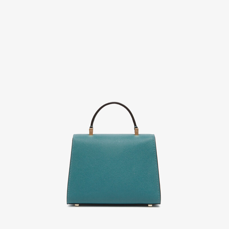 Iside crossbody micro bag - Bottle Green - Millepunte calf leather - Valextra - 6