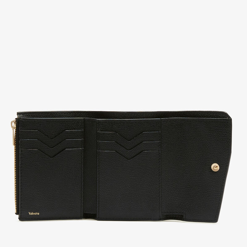 Pocket Purse 6CC - Black - Millepunte calf leather - Valextra - 5